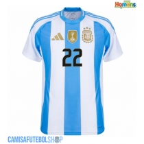Camisa de time de futebol Argentina Lautaro Martinez #22 Replicas 1º Equipamento Copa America 2024 Manga Curta